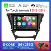 10.1 '' Сенсорный экран ОС Android WiFi BT для Toyota Avensis 3 2015 - 2018 GPS Навигация Автомобильный Видео Мультимедийный Плеер Головное устройство