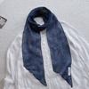 100% Linen Breathable Long Spring and Autumn Scarf For Women Original Style Artistic Neck Protection Soft Scarves 14x170cm