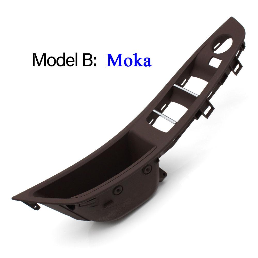 Автомобильная левая сторона водителя, бежевый, черный, внутренняя дверная ручка, замена крышки панели для BMW 5 серии F10 F11 F18 520 523 525 528