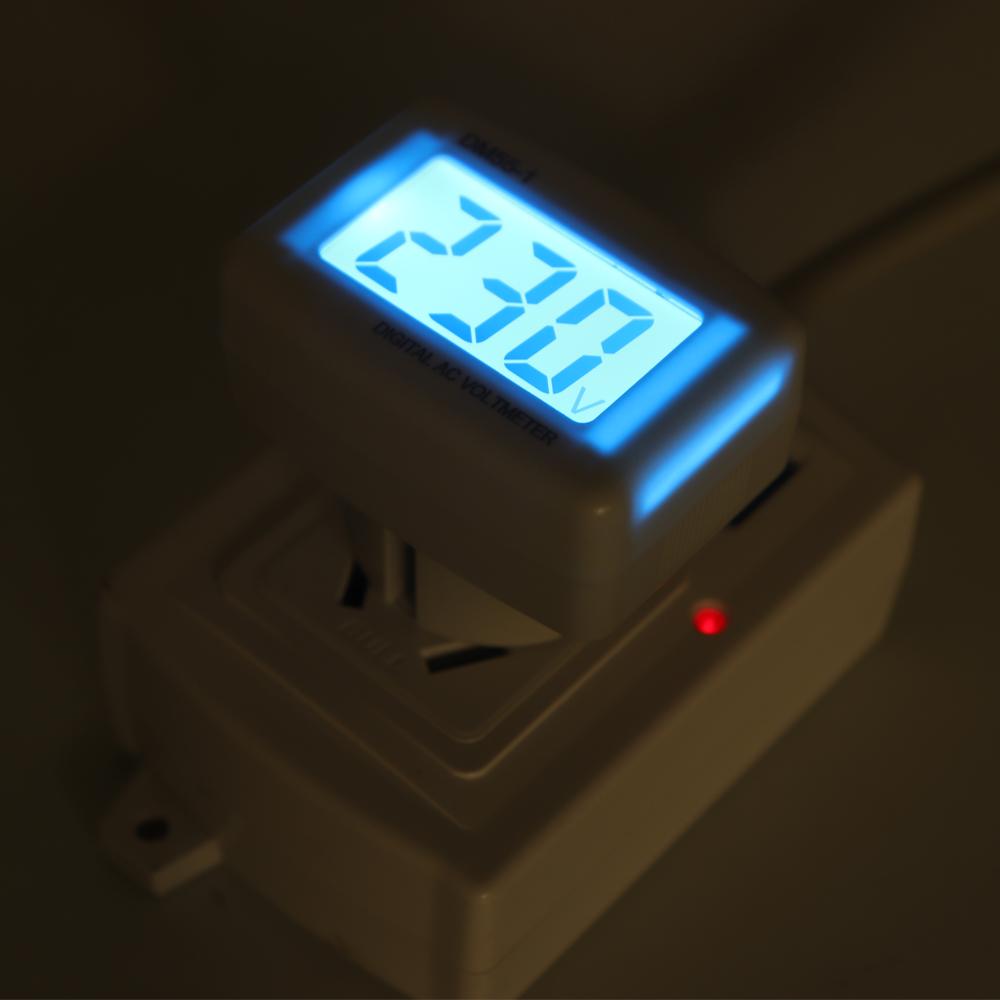 Вольтметр переменного тока 80-300 В с ЖК-дисплеем и цифровым дисплеем, тестеры напряжения, вольтметр с вилкой европейского стандарта