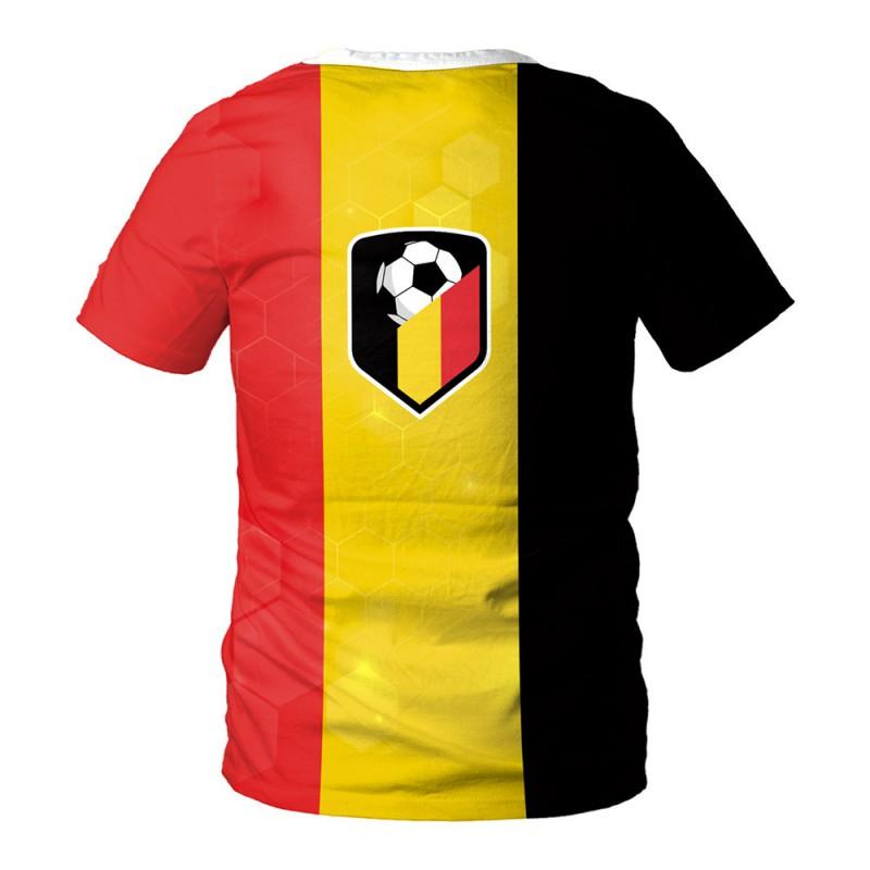 Mens Loose Fit Short Sleeve Crew Neck T-Shirt With 3D Print Soccer Fans Fall Sport Casual Wear