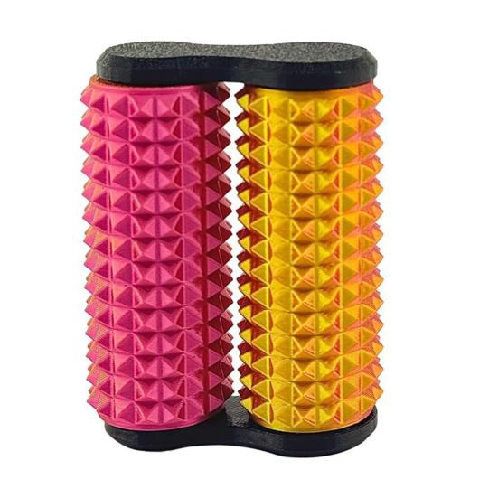 Spiky Roller Fidget Toy Тревога Снятие стресса Дети Подростки Взрослые Ручная неровная роликовая массажная палочка Портативная двухрядная роликовая сенсорная игрушка