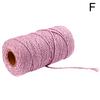 1 Roll Sewing Threads Cotton Rope 100Mx2mm Colored String Braided Woven Crafts Macrame Cord