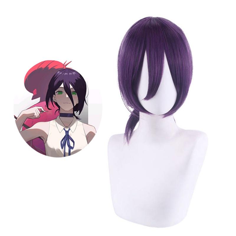 Chainsaw Man Reze Cosplay Wig Horsetail Halloween Party Role Play Props 130 Degrees Heat Resistant