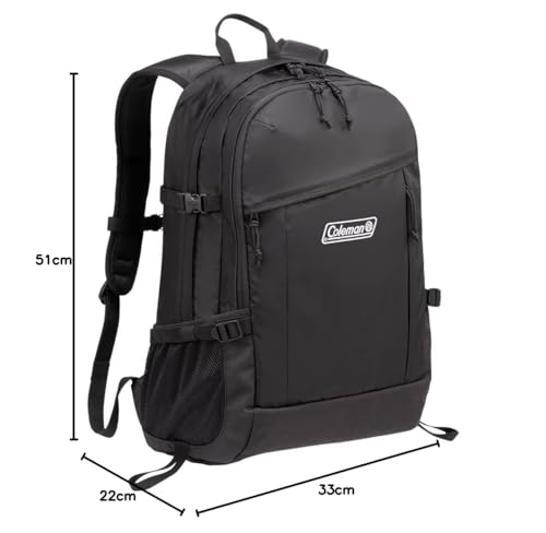 COLEMAN Walker Daypack, 33L, Lightweight, Black, for Outdoor Activities and Commuting