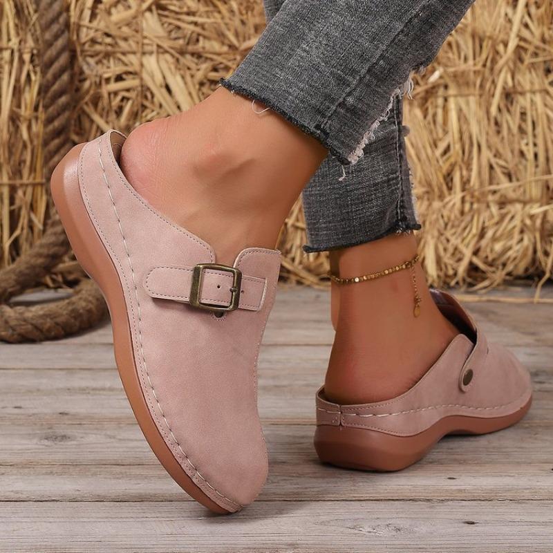 Новая женская обувь большого размера, легкая и повседневная, на танкетке и с защитой носка