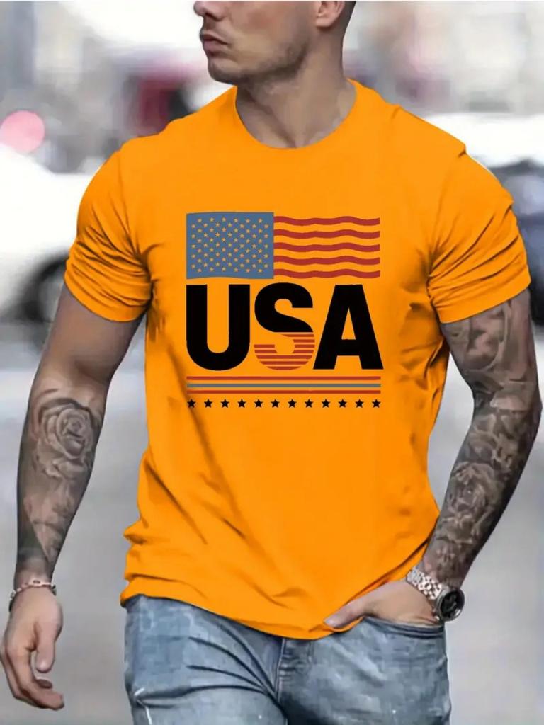 Летняя повседневная мужская футболка с модным принтом в виде букв и 3D-принтом, с круглым вырезом и коротким рукавом, свободная, удобная, с коротким рукавом