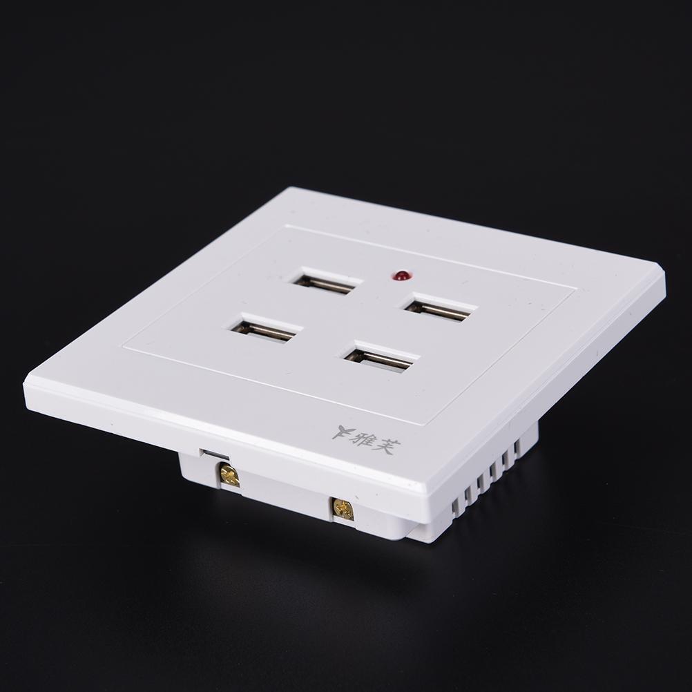 USB DC 2/3/4/6 портов 5V 3.1A Электрическая настенная зарядная станция Розетка Панель с розетками и переключателем Адаптер питания Вилка