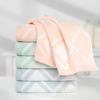 Корейское вафельное полотенце из чистого хлопка, влаговпитывающее крашеное переплетение, домашнее полотенце для лица, хлопковое полотенце для лица