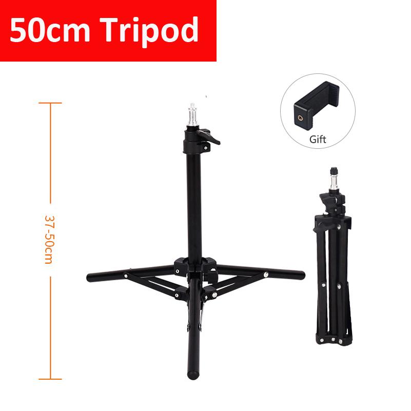 50cm 110cm Tripod Stand Photo Studio Tripod Mobile Phone Cameras Photography Ring Light Stand