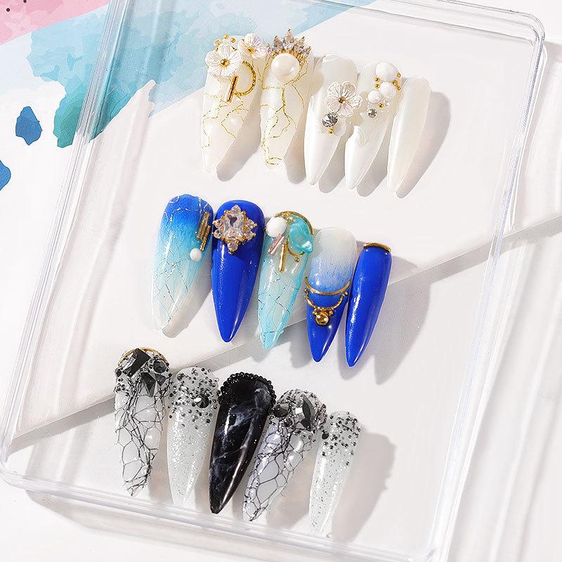 Роскошные украшения из пряжи для нейл-арта Sally Mesh, сетчатые украшения из пряжи для нейл-арта Joujou в том же стиле с высоким циферблатом