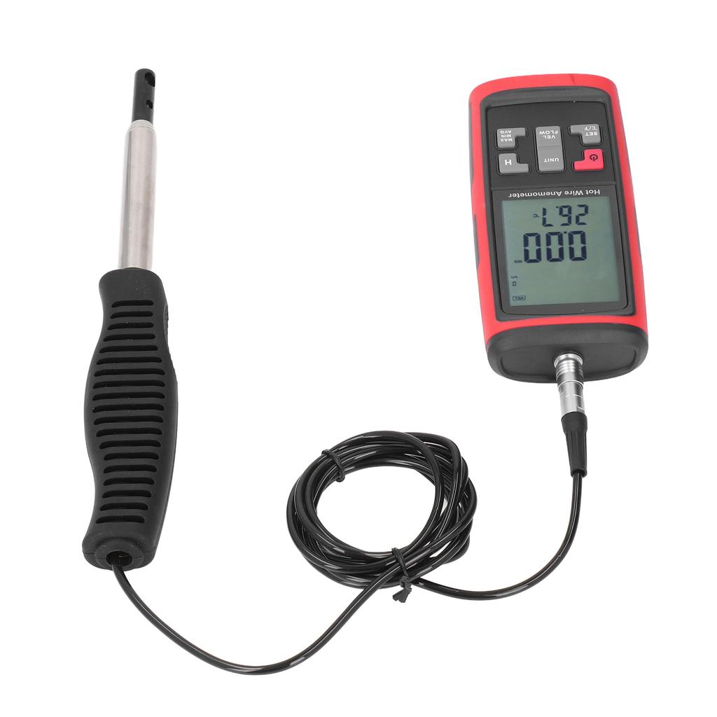 Digital Anemometer High Accuracy HD Handheld Telescopic Multifunctional Wind Speed Meter with Temp H