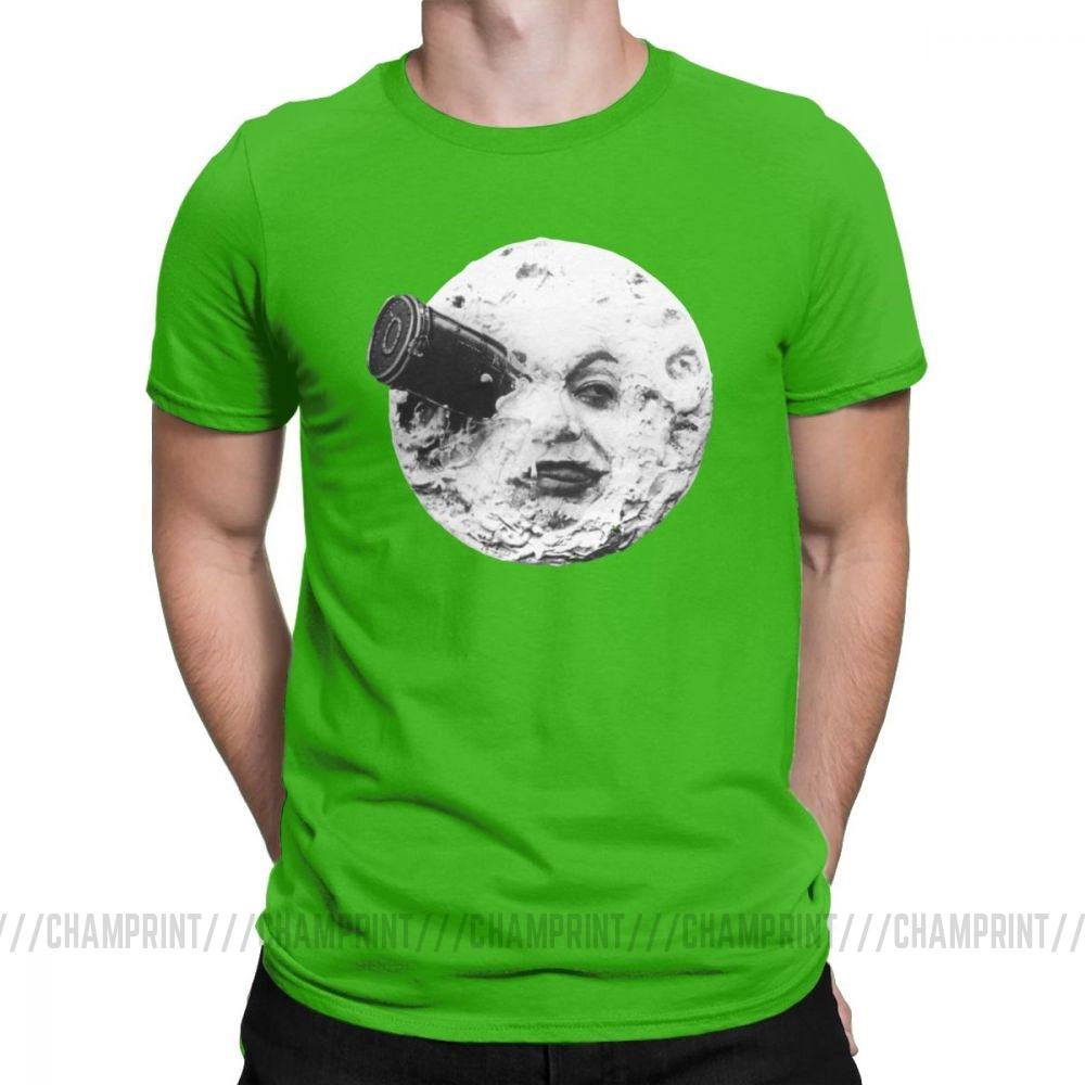 Moon T Shirts For Men Georges Melies Twin Party Tops Short Sleeve Vintage T Shirts