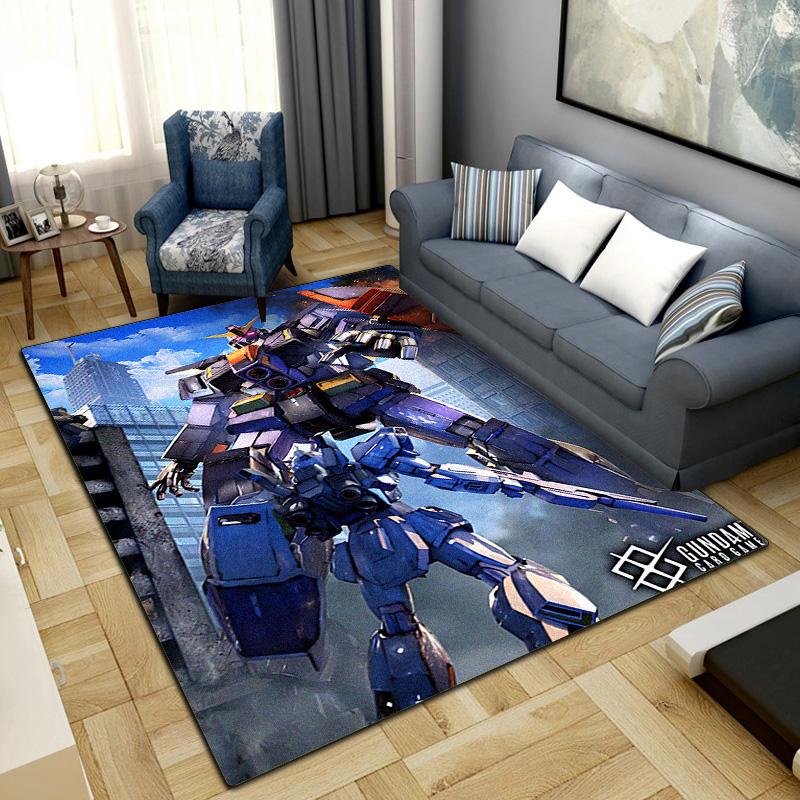 Коврик с принтом Mobile Suit Gundam, противоскользящий, модный, декоративный, для спальни, гостиной LXR107