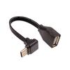 Плоский силиконовый OTG кабель-адаптер Type C на USB 2.0 для подключения флешек, кардридеров, мышей, клавиатур
