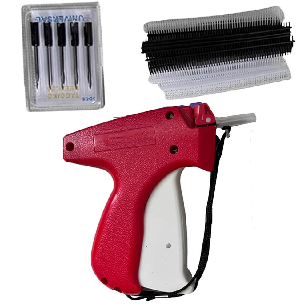 Пистолет для ценников с 6 иглами Мини-стежковый пистолет Стежковая подшивочная машина Инструмент для прикрепления бирок Швейная машина для одежды носков шляп