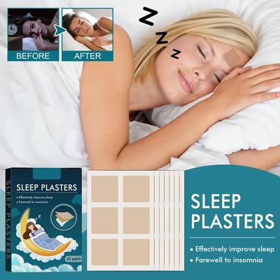 42 шт. пластыри для сна для мужчин и женщин, полностью натуральные пластыри для глубокого сна