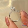 Кольцо с бантом S925, серебро муассанит, 1 карат, кольцо D, цвет, ультра белый лабораторный бриллиант, женские свадебные украшения высокого качества, сертификат GRA