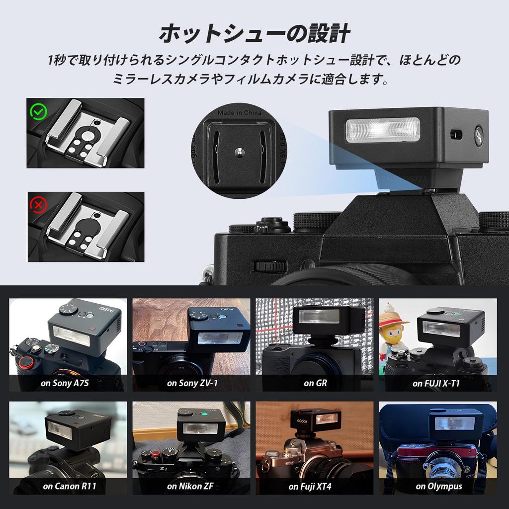 Авторизованная вспышка Godox iM20 mini mini flash mini strrobe camera flash mini strrobe with back compact flash, применимая к имеющимся счетам-фактурам