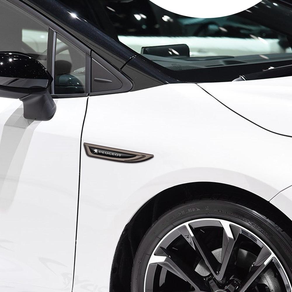 2026 Горячая Наклейка на Автомобиль 2 шт. 3D Металлическая Наклейка-значок на Крыло Автомобиля, Задний Багажник для Peugeot 207 3008 206 208 308 307 40