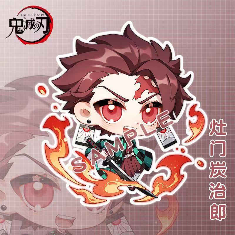Клинок Демонов Kimetsu No Yaiba Призрак Брелок Акриловый Подвеска Брелок для ключей автомобиля Поклонники Рождественский Подарок Кукла-игрушка аниме для детей Носить Мини Легкий Портативный