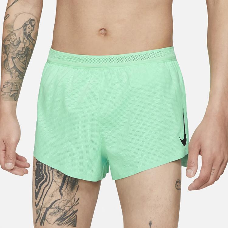 Nike Мужские дышащие шорты для бега Aeroswift 2 дюйма, зеленые CJ7838-342