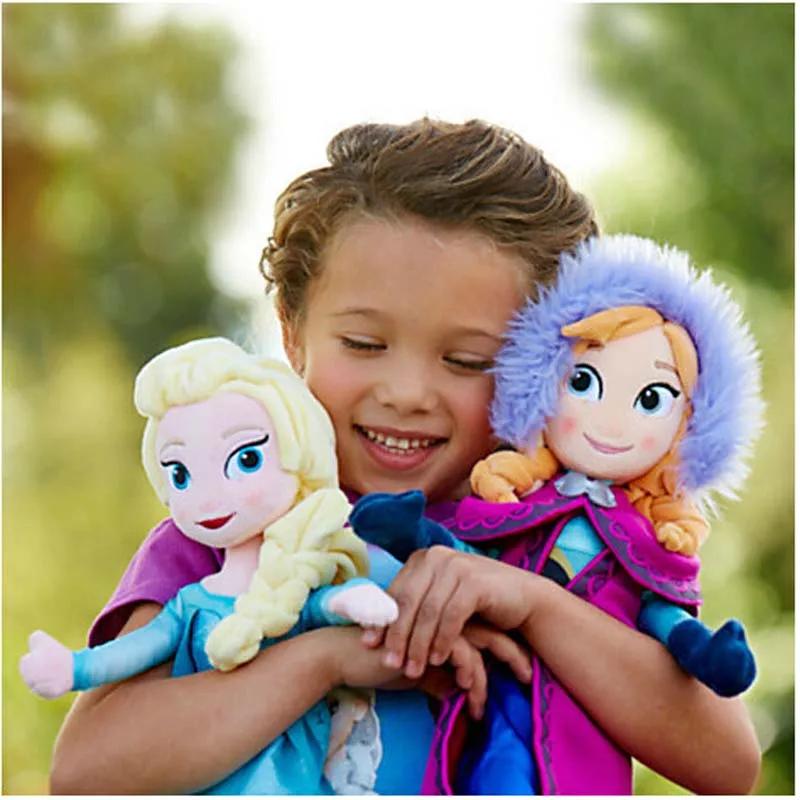 Disney Замороженная Эльза Анна Принцесса Мягкая Плюшевая Кукла Олаф Снеговик Лед Свен Флареон Бруни Игрушка Девочки Дети Рождественские Подарки
