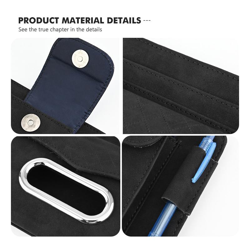 Car Glasses Storage Box Sun Visor Point Organizer Tissue Pocket For Mercedes Benz AMG A B C E S G Class W201 W210 W108 W205 W203