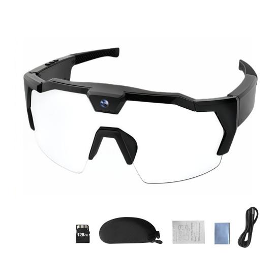 Очки с камерой и картой памяти 4K, умные бейсбольные солнцезащитные очки с записью фото, аудио, видео, легкие, для мужчин и женщин, носимые очки с камерой