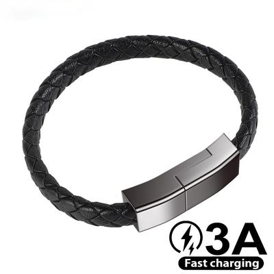 Браслет USB-кабель для зарядки Шнур для зарядки данных для iPhone Plus X XR Xs Max Кабель USB C для Samsung HUAWEI xiaomi Микрокабель