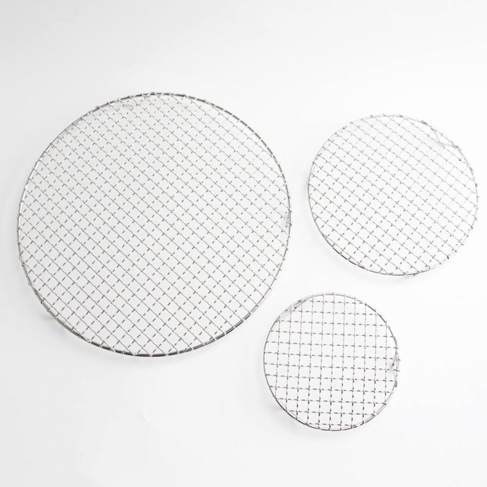 Round Shape BBQ Cooling Rack Stainless Steel Baking Rack Durable Air Fryer Rack Outdoor Camping