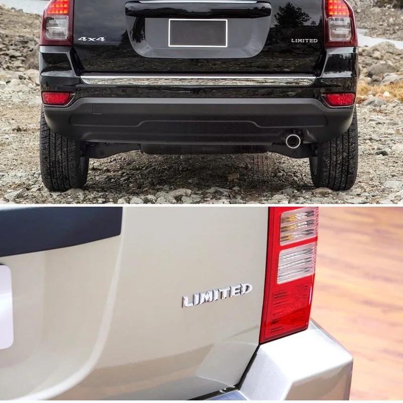 3D Metal 4X4 Limited Emblem Sticker Car Rear Boot Trunk Badge Decals For Jeep Grand Cherokee Compass Wrangler ALO1