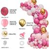 Guirlande de Ballon Rose Décorations de Fête pour Anniversaire Mariage
