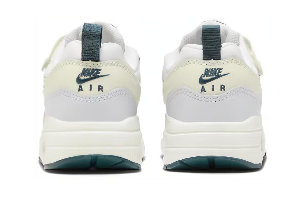 Nike Air Max 1 Удобная амортизация, Износостойкие Низкие Детские Беговые Кроссовки Цвет экрю Детские FB9583-001