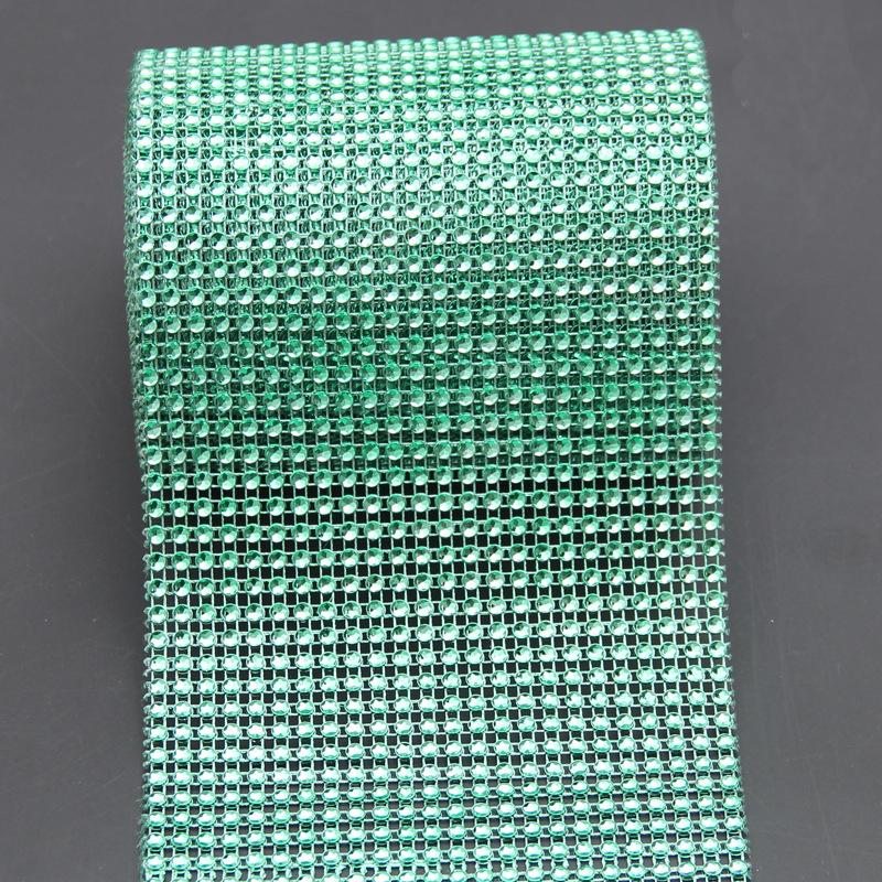 Модная ромбовидная сетка, обертка для торта, ролл, блестящая лента со стразами, свадебный декор, украшение для вечеринки