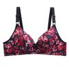 Бюстгальтер с цветочным принтом для женщин, розовый бюстгальтер, беспроводной бюстгальтер без косточек, сексуальный бюстгальтер пуш-ап, нижнее белье больших размеров, женский бюстгальтер, тонкий собранный