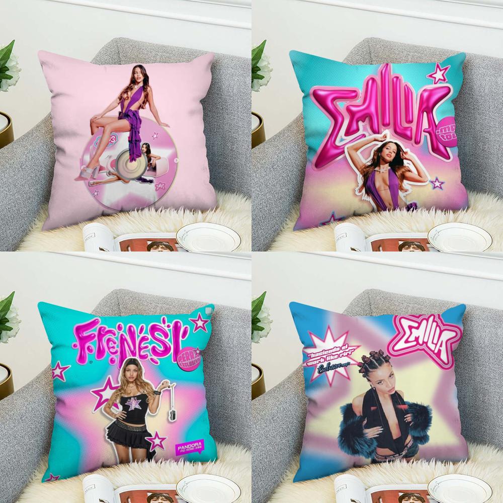 Singer EEmilia Rydberg Pillow Case For Car Sofa Decorative Home Doublesided Print Plush Square Throw Pillow Cushion Cover