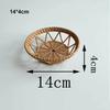 Hardness Rattan Wicker Woven Serving Baskets Rattan Basket  Restaurant Serving Tabletop Display