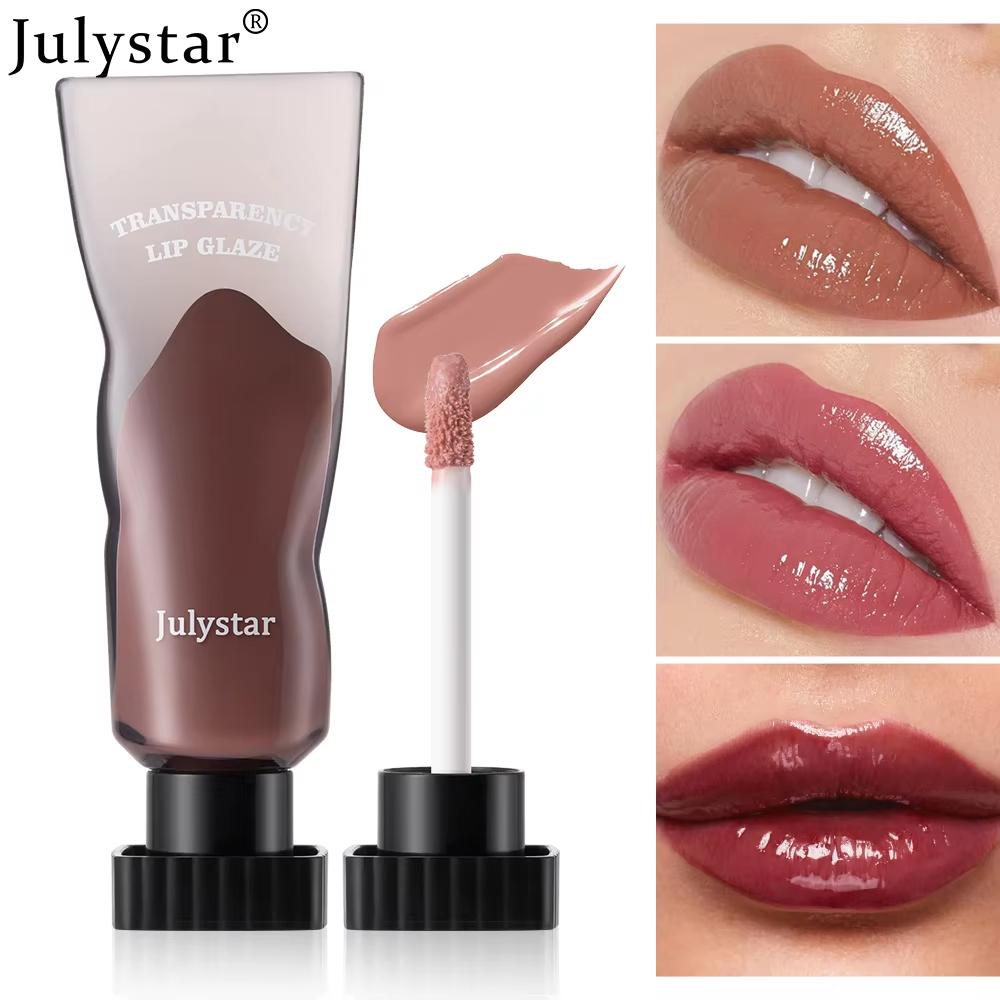 JULYSTAR Mirror Lipstick Lip Glaze Makeup Waterproof Non Stick Cup Tint Lasting Moisturizing Resistant Silky Lip Gloss