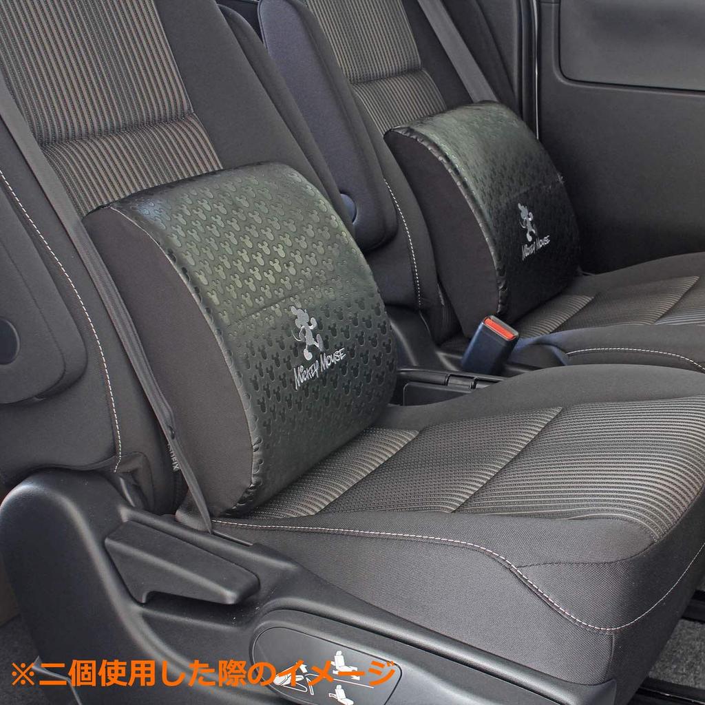 Napolex Car Memory Foam Fits Perfectly In the Lower Relieves Lower Back Pain and Disney Mickey Mouse Cushion, Back, Fatigue, Leather-Look Design,