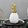 Pineapple Shaped Figurine  Home Decoration Gold Black Pineapple Crafts Miniatures Gift Figurines