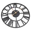 Металлические настенные часы Декор Работающие от батарейки Бесшумные Круглые Ретро-стиль Железные Большие Настенные часы для Гостиной Спальни Кухни Офиса