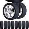 4PCS Luggage Wheels Protector Silicone Wheels Caster Shoes Travel Luggage Suitcase Reduce Noise Wheels Cover Accessories ARI