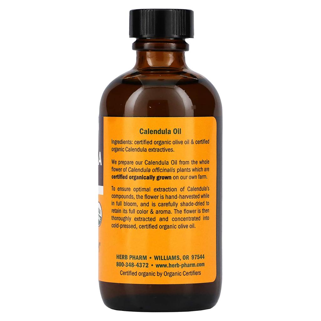Herb Pharm Calendula Oil, 4 Fl Oz (120 Ml)