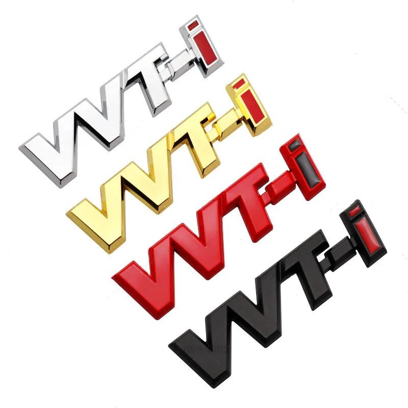 3D Металлическая Буква Логотип VVTi Эмблема на Крыло Автомобиля Значок на Задний Багажник Для Toyota Camry Corolla Yaris RAV4 Auris VVT I Наклейка Аксессуары