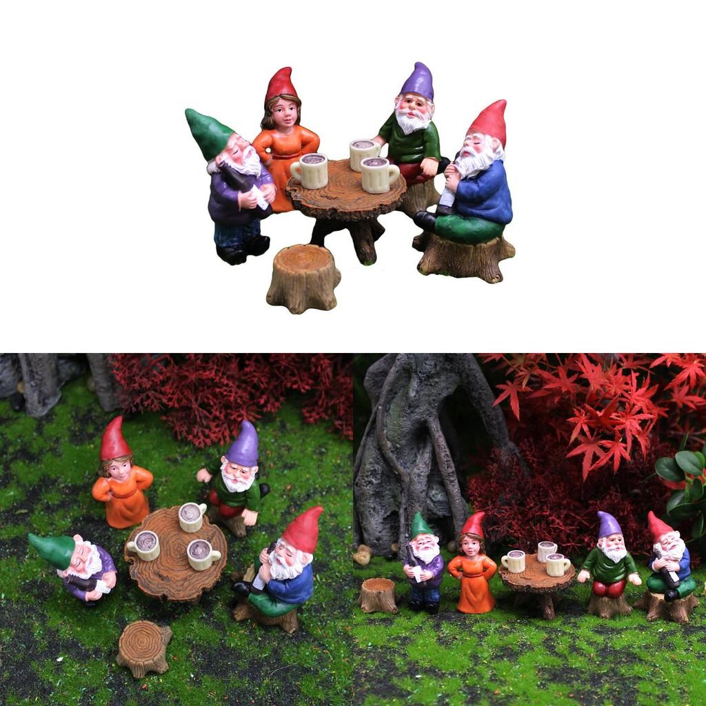 Украшения Сад из смолы с фантастическими гномами для дома и патио ручной работы