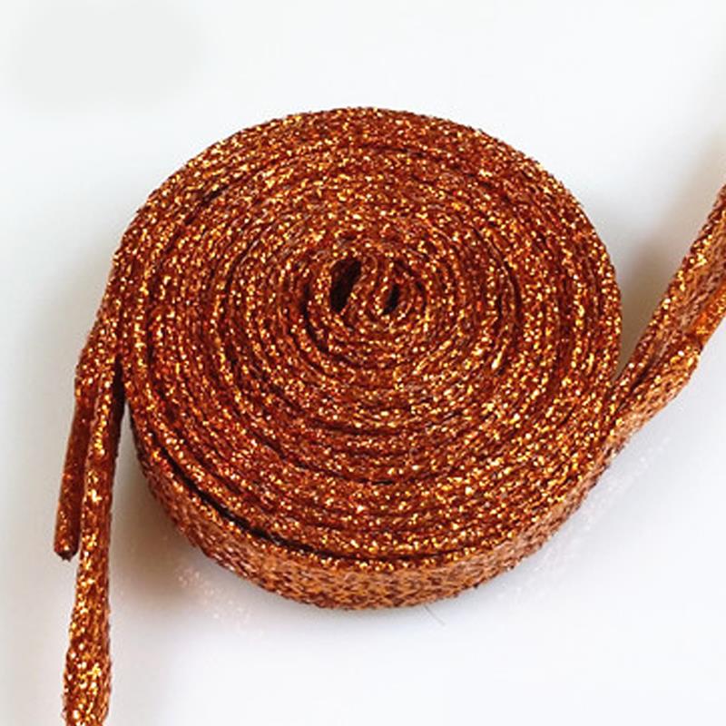 Good Product Men and Women Flat Leisure Waxing Waterproof Shoes LACES Fashionable Glitter Shoelaces