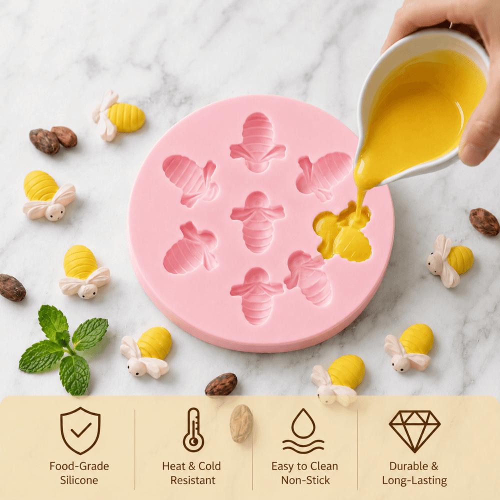 Food Grade Silicone Silicone Cake Mold Bee Design Fondant Cake Mold Cake Decorating
