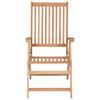 Adjustable Garden Chairs 2 pcs Solid Teak Wood