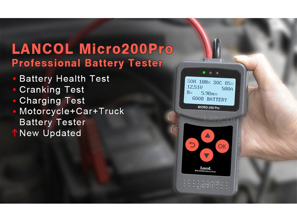 12V Micro-200 PRO Car & Motorcycle Battery Testing Instrument